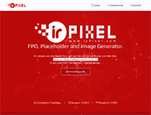 Tablet Screenshot of irpixel.com